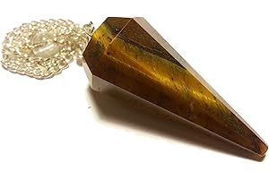 CHABOTTAKRA Pendolo Gemma/Pietra Preziosa Ametista Cristallo di Rocca ed Altre sorte