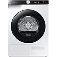 Samsung Asciugatrice Ai Control con Optimal Dry sensor DV90T5240AE/S3, 9 Kg, Pompa di Calore, Classe A+++, Wifi, Oblò reversi