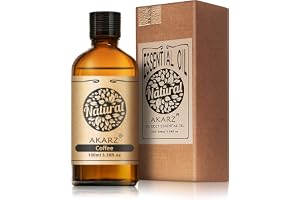 AKARZ 100ml Kafféolja - Naturlig äterisk olja för luftrenare, diffusorer och rumsluktningsanordningar
