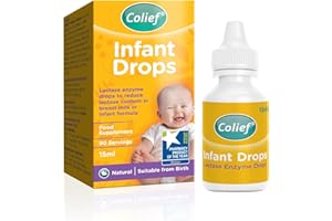 Colief Infant Drops | Lactase Enzyme Drops | Natural Colic Relief for Babies | Reduces Bloating, Wind and Crying | (15ml)
