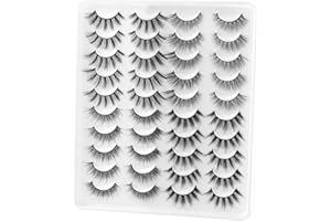 Glowing Win Las Pestañas Postizas Naturales 20 Pares 4 Styles Pestañas Postizas 3D Esponjosas Pestañas Falsas Reutilizable Suave Hecho a mano Corto Largas False Eye Lashes Fake Eyelashes
