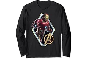 Marvel Avengers Endgame Iron Man Logo Manga Larga
