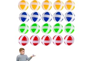 WPCSM 20 Pcs Sticky Balls, Sticky Ball, Sticky Balls Fabric 4 Colors, Velcro Balls For Kids Outdoor, Sticky Ball Birthday Gift Kids Darts Game Accessories Indoor Outdoor Classic Games