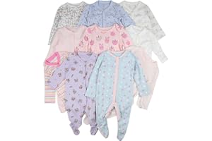 Ex UK Store Baby Girls Sleepsuits 3 Pack Babygrows TinyBaby - 36 Months New