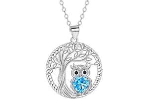 J.MUEN Lebensbaum Halskette für Damen 925 Sterling Silber Kette, Geburtstag Valentinstag Weihnachten Geschenke für Frauen Freundi