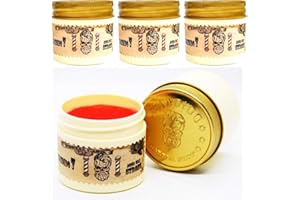 BANDIDO MAXIMUM HOLD AQUA HARD WAX Bandido Aqua Wax N. 7 - Cera per capelli da uomo, 3 x 125 ml, colore rosso