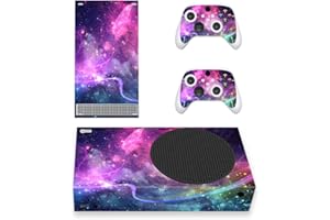 playvital Autocollant pour Xbox Series S Manette Accessoires,Skin pour Xbox Series S Console Sticker-Galaxie Violette
