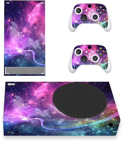 PlayVital Adesivo Skin per Xbox Series X Console&Controller Sticker Decal Cover Vinile per Xbox Series X-Galassia Blu