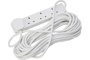 PRO ELEC PELB1906 4 Gang Extension Lead White, 10m