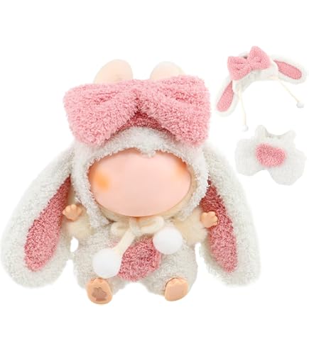 Vêtements Pour Poupée Labubu - Lot De 2 Tenues - Pour Poupée Debout/assise De 15/17 Cm - Jupe, Chapeau, Accessoires