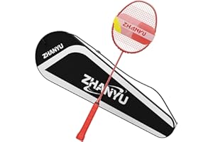 ZHANYU Badminton Rackets,Badminton Racquet,100% All Carbon Fiber One-Piece Molding Ultra Light 76g Offensive And Defensive Durable Training Racket,Including 1 Racket And 1 Ball Bag