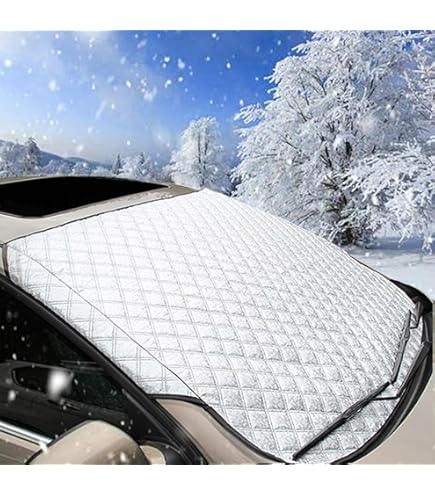 Copri Parabrezza Auto CaiTang - Telo Antigelo E Antipioggia 230x128 Cm, Per Tutte Le Stagioni - Foto 3