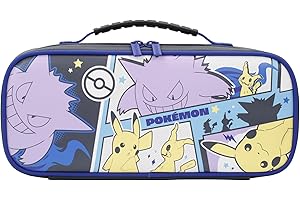 HORI Pochette Cargo Compact (Ectosplama, Pikachu et Mimiqui) pour Nintendo Switch - Licence Officielle Nintendo et Pokémon