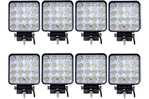 GREENMIGO 8X Fari a LED 48W,Grado di Protezione IP67,da Lavoro o per Fuoristrada