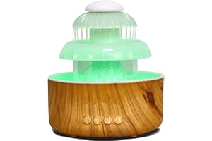 OGOWAWER Humidifier for Bedroom with Raining Sound & 8 Colors Night Light, Cool Mist Humidifier, Humidifiers with 10 Working Hours,Essential Oil Diffuser,Air Humidifier for Bedroom, Home, Office