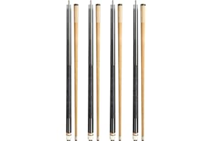 AKLOT Queue de Billard, Queues de Billard Canne de Billard Pool Cue de 58'' en Bois D'érable Canadien pour Joueurs de Billard Professionnels 18 19 20 21 oz