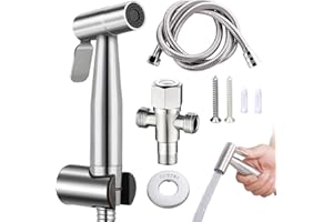 Raisand Handheld Bidet Sprayer Edelstahl Premium - Rostfreie Handbrause für Toilette, Bad, Küche & Balkon | Inkl. Halterung & Zubehör Set | Einfach Installierbar | Langlebiges Bidet Spülsystem