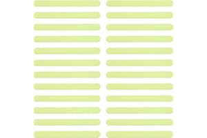 TEASTEAM Cinta antideslizante que brilla en la oscuridad, 24 unidades, tiras antideslizantes autoadhesivas, 2 x 20 cm, impermeables, cintas de advertencia de seguridad, tiras reflectantes para escaleras