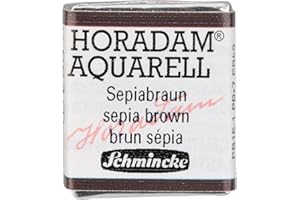 Schmincke – HORADAM® AQUARELL - feinste Künstler-Aquarellfarben, 663 Sepiabraun, 14 663 044, 1/2 Näpfchen