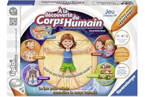 Ravensburger - Jeu interactif tiptoi® - A la découverte du corps humain - Jeux électroniques éducatifs sans écran et en français - A partir de 4 ans - 00834