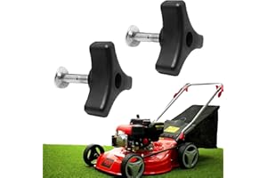 Rowwait 2 Pcs Universal Lawnmowers Handle Wing Nut And Bolt, triangle Knob Handle Nut Screw Bolt, Wing Nut And Triple Angle Mower Handle Bolt Lawn Mower Handle for Lawn Mower Parts Machine