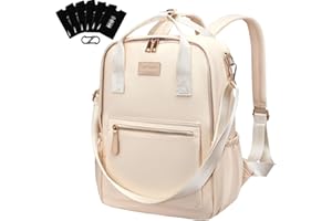 Leathario Sac à Dos Femme Antivol，Petit Sac à Dos，Sacs à Main Portés Dos Femme Léger Backpack Loisirs Casual en Nylon pour Voyage L'école Travail Université Collège Shopping