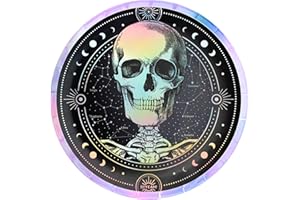 PARTYLOSOPHY OH YEAH - 8 Platos Cartón Halloween Esotérico - Ø 17 cm - Plato Postre Llano Desechable - Decoración Mesa Halloween Temática Esotérica - Vajilla Decoración Halloween Esotérica - FÁCIL MONTAJE