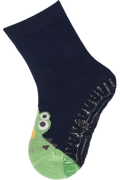 Sterntaler Jungen Socken Doppelpack - Haifisch-Motive, Größe 17/18, Mit Vollplüschsohle