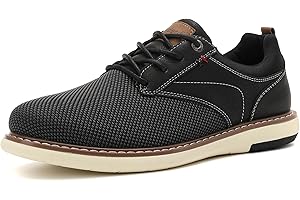 ANALEAF Hombres Oxfords Formal Traje Zapatos con Clásico Moderno Cordones Zapatillas