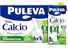 Leche Puleva Vita Calcio Semidesnatada brik 1L - Caja 6 litros