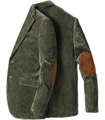 Herren Cord Blazer Regular Fit - Sakko Jacke Aus Cord | Für Business & Freizeit