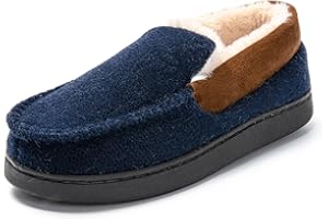 JOMIX Pantofole Uomo Invernali da Casa Ciabatte Pelose Morbide Mocassini Calde Comode da Inverno