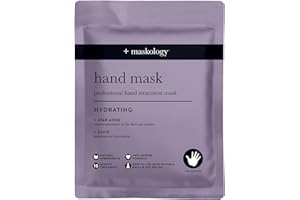 MASKOLOGY HAND MASK Hydrating Hand Treatment 1 Pair | Anti Ageing | Apple Extract |Nourishing Argan Oil & Shea Butter | Moisturising Gloves | 100% Plant Based