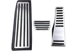 KEADSMK For Volvo XC60 XC90 S90 V90 2018-2020, Stainless Steel Car Accelerator Pedal Fuel Pedal Brake Footrest Pedals Cover Accessories