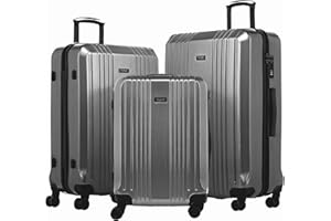 FERGÉ Kofferset 3 teilig Hartschale TSA-Zahlenschloß Cannes Reisekoffer Trolley-Set (Handgepäck, L, XL) 3er Set Hartschalenkoffer Roll-Koffer 4 sanfte Rollen - sehr robuster Polycarbonat Koffer
