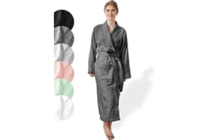 SIEGENTHAL® Damen Bademantel Frottee Velour 100% Baumwolle mit Schalkragen Weich S bis XL – Sanfter Damen Bademantel, Kuschelig, Waschbar, Komfortabel, Hohe Qualität