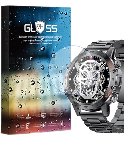 Mihence Film De Protection D'écran Compatible Pour Montre Intelligente K52 1,39 Pouces - Film De Protection En Verre Trempé 9H Compatible Avec ESFOE K52 / SUNKTA K52 / Linwear K52 / ATEVENSE