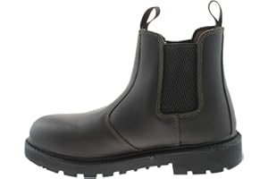 Grafters Mens Grinder Safety Twin Gusset Leather Dealer Boots