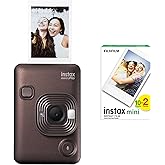 Instax mini LiPlay Hybrid Deep Bronze Fotoğraf Makinesi 20'li Film