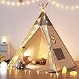 besrey Tenda per bambini da Gioco in Tela indiana Teepee in 100% Cotone + Grigio Opaco