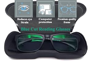 Optify Premium Blue Ray Cut Antiglare Power Reading Glasses For Men And Women (+1.00)