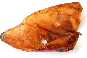 123 Treats - Orejas de Cerdo Enteras para Perros masticables - Orejas de Cerdo 100% Naturales golosinas para Perros (30 Unidades)