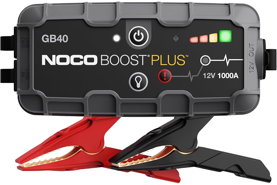 NOCO Boost GB40: Arrancador de Batería de Litio de 1000A UltraSafe – Antichispas y Protección contra Polaridad Inversa – Powe