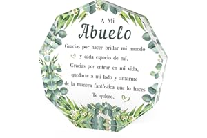 CRAHALEN Regalo Abuelo,Regalo Abuelos,Regalos Originales Para Abuelos,Regalo Cumpleaños Abuelo,Regalos Abuelo Primerizos,Regalo Abuelo Navidad,Regalos Menos De 10 Euros Adornos De Acrílico Para Abuelo
