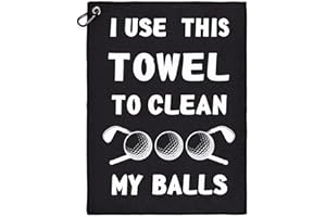 ZSTNPP Golf Towel, Golf Gifts for Men Husband Boyfriend Dad Him, Golf Ball Towels With Clip, Golf Accessories Gifts