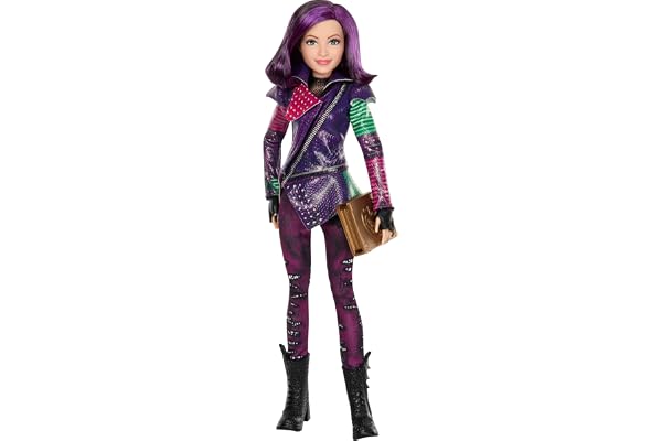 Disney Pocktwatch Anniversary Core docka - Mal, JFG74 | Modedocka med avtagbar outfit och besvärjelsebokstillbehör, möjligt o