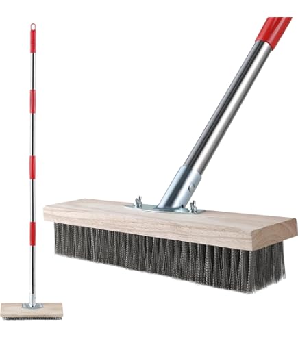 Set 5 Scope Industriali Per Esterno - Setole Rigide E Manico In Metallo - Foto 14