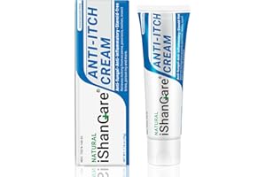 iShanCare® Anti-Juckreiz-Creme, maximale Stärke, sofortige Linderung von Juckreiz bei Hautausschlag, Ekzemen, Insekten-/Mückenstichen, Psoriasis, Poison Ivy, Dermatitis,beruhigende Feuchtigkeitscreme