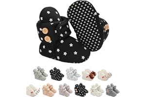 EDOTON Botitas y patucos para bebés, Lindo Dibujos Animados Invierno Animal Calentar Casa Antideslizante Suela Zapatillas Regalo para Bebés de 0 a 18 Meses