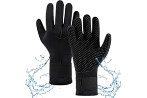 ZONJIE 5mm Wetsuit Glove Neoprene - Anti-Slip Thermal Swimming Gloves Wear-resistant Cold Water Diving Gloves for Snorkeling Swim Scuba Diving Water Sports (S)